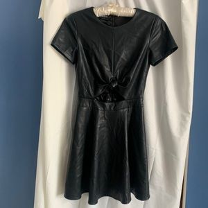 BEBE faux, leather dress